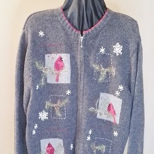 Croft and Borrow zipper close sweater